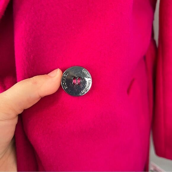 Sz L M Michael Kors Azalea Asymmetric Belted Wrap Coat NWT $400 MSRP - Picture 8 of 12